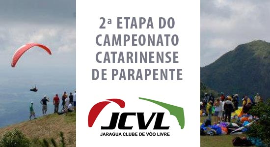2ª Etapa do Campeonato Catarinense de Parapente 2018 - Jaraguá do Sul - SC