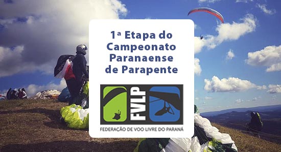 1ª etapa do campeonato paranaense de parapente 2018 - Campo Magro - PR