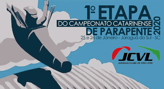 1ª Etapa do Campeonato Catarinense de Parapente 2020 - Jaraguá do Sul - SC