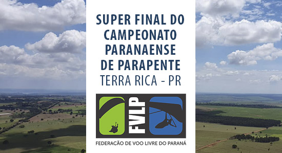 Final do campeonato paranaense de parapente 2020 - Terra Rica - PR