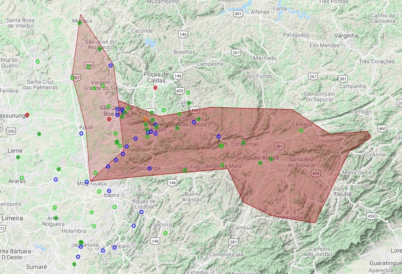 mapa espaco aereo 2a etapa paulista