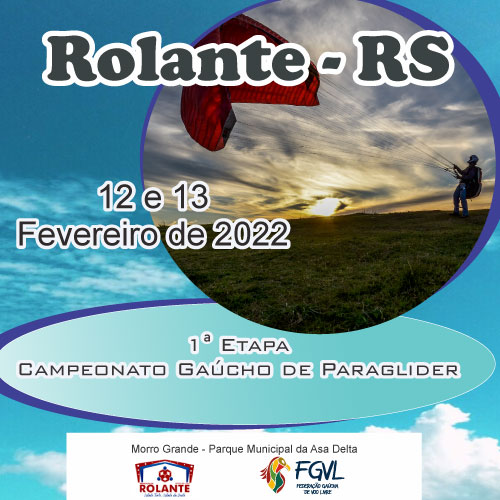 1ª Etapa do campeonato gaúcho de parapente 2022 - Rolante - RS