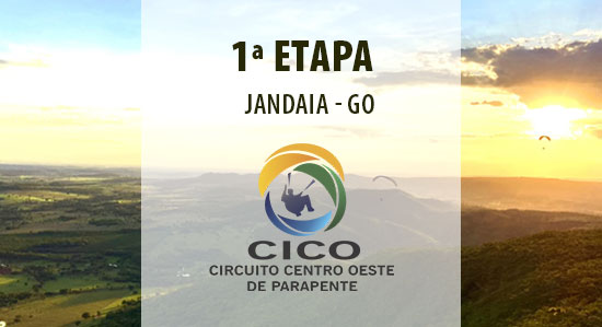 1ª etapa do CICO - Circuito Centro Oeste de Parapente 2022