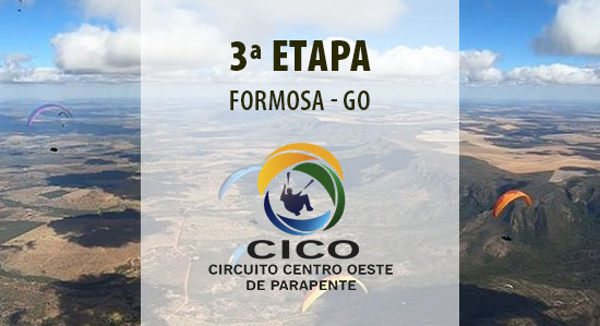 3ª etapa do CICO - Circuito Centro Oeste de Parapente 2022