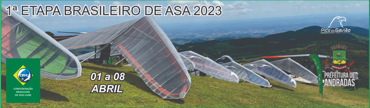 1ª ETAPA DO CAMPEONATO BRASILEIRO DE ASA DELTA 2023 - FAI 2 - PICO DO GAVIÃO - ANDRADAS - MG