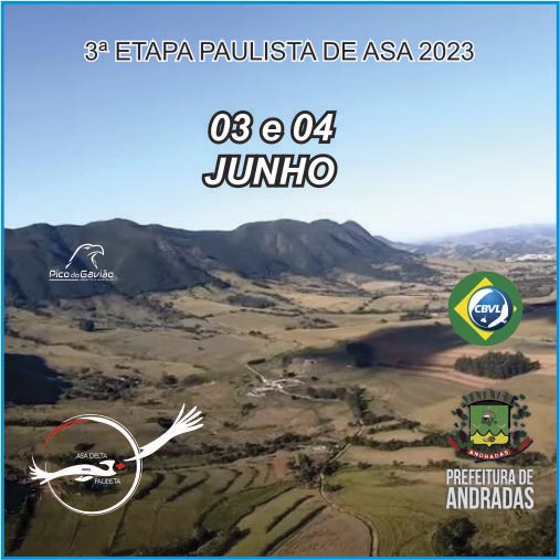 3ª etapa do Campeonato Paulista de Asa Delta 2023