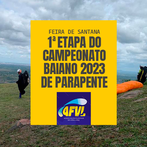 1a Etapa do Campeonato Baiano de Parapente 2023