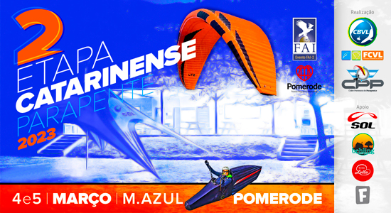 2ª Etapa do campeonato catarinense de parapente 2023